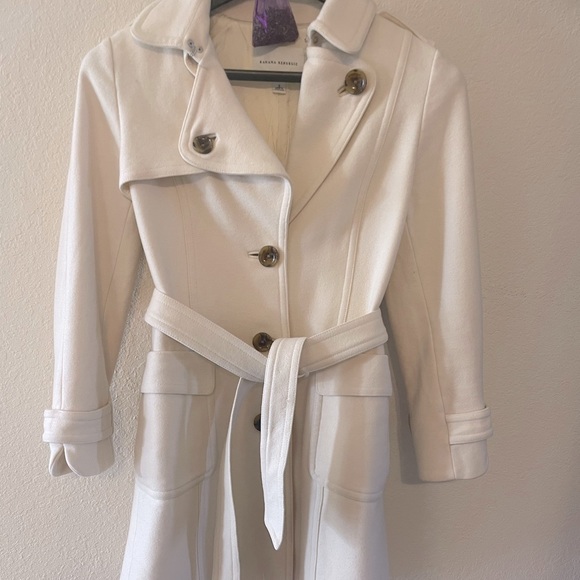 Banana Republic cream wool trench coat - Picture 4 of 10